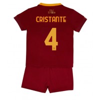AS Roma Bryan Cristante #4 Fotballklær Hjemmedraktsett Barn 2022-23 Kortermet (+ korte bukser)